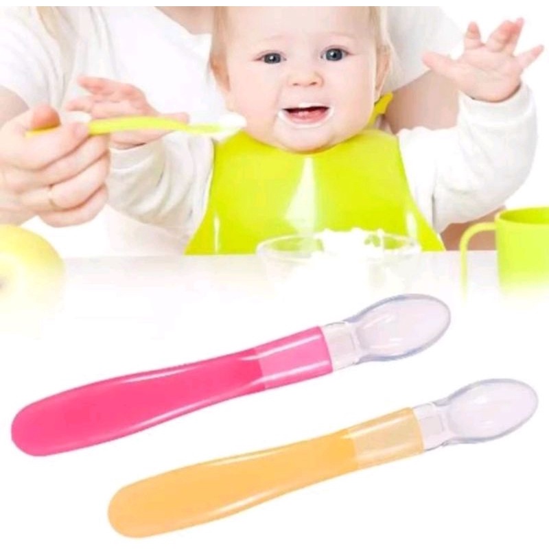 SENDOK BAYI SILIKON LEMBUT SAFETY BABY SPOON