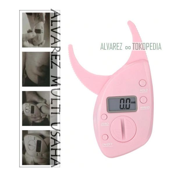Sliming | Body Fat Caliper Digital Pink / Alat Ukur Kadar Lemak Tubuh