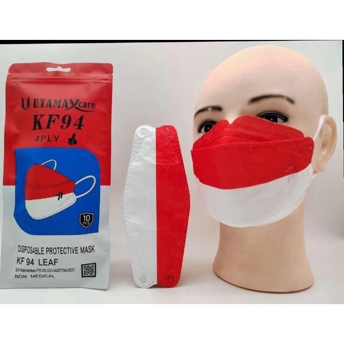 MASKER KF94 4PLY UTAMA OXYGEN EDISI MERAH PUTIH 17 AGUSTUS INDONESIA