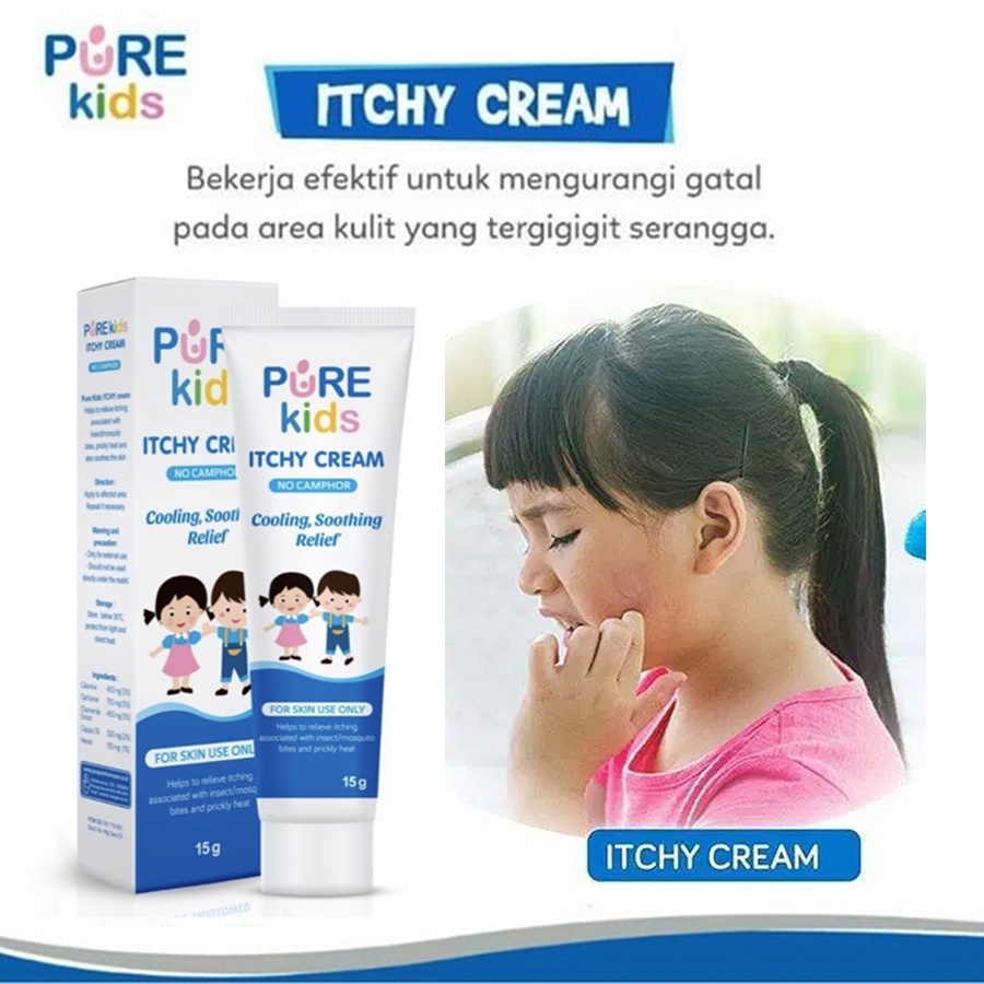 Pure Kids Pure Baby Itchy Cream 15g Pereda Gatal Pada Anak