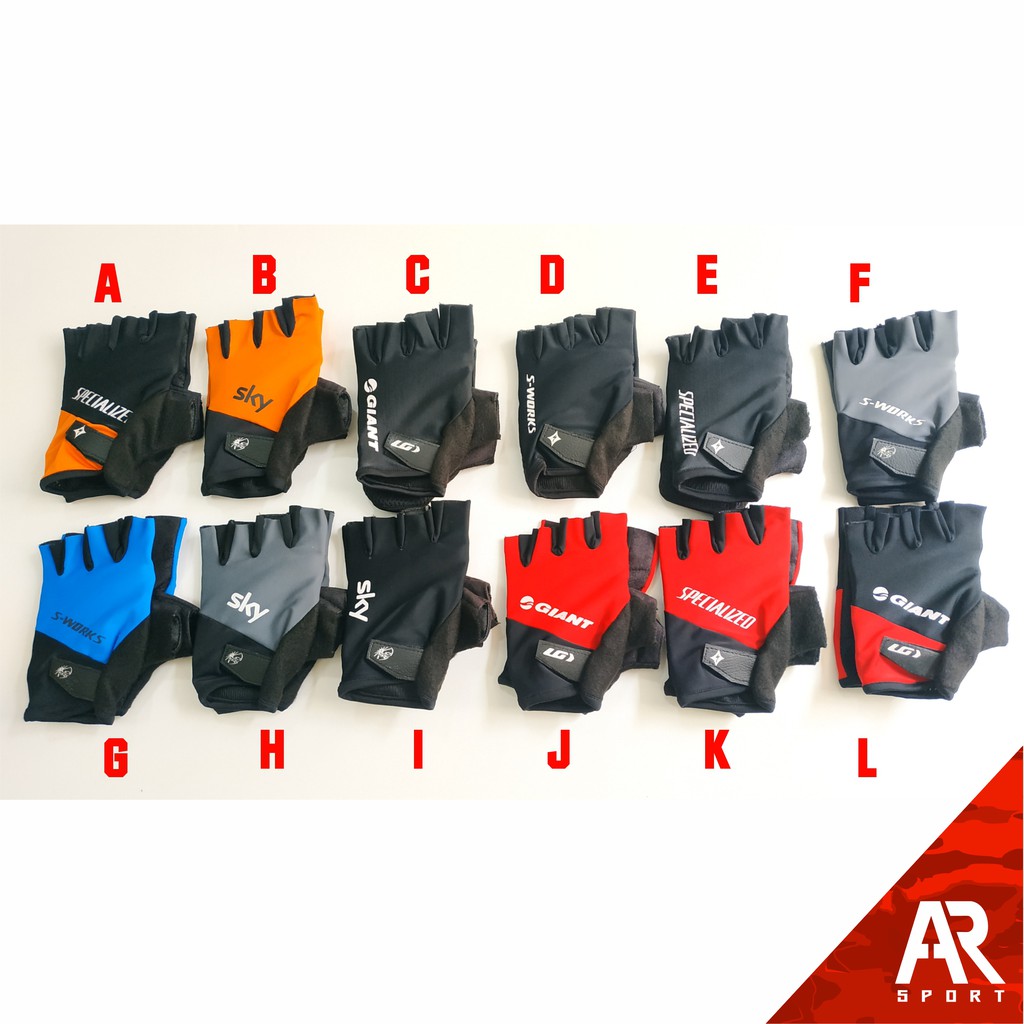 Glove Sarung Tangan Sepeda MTB Bahan Licra Size L