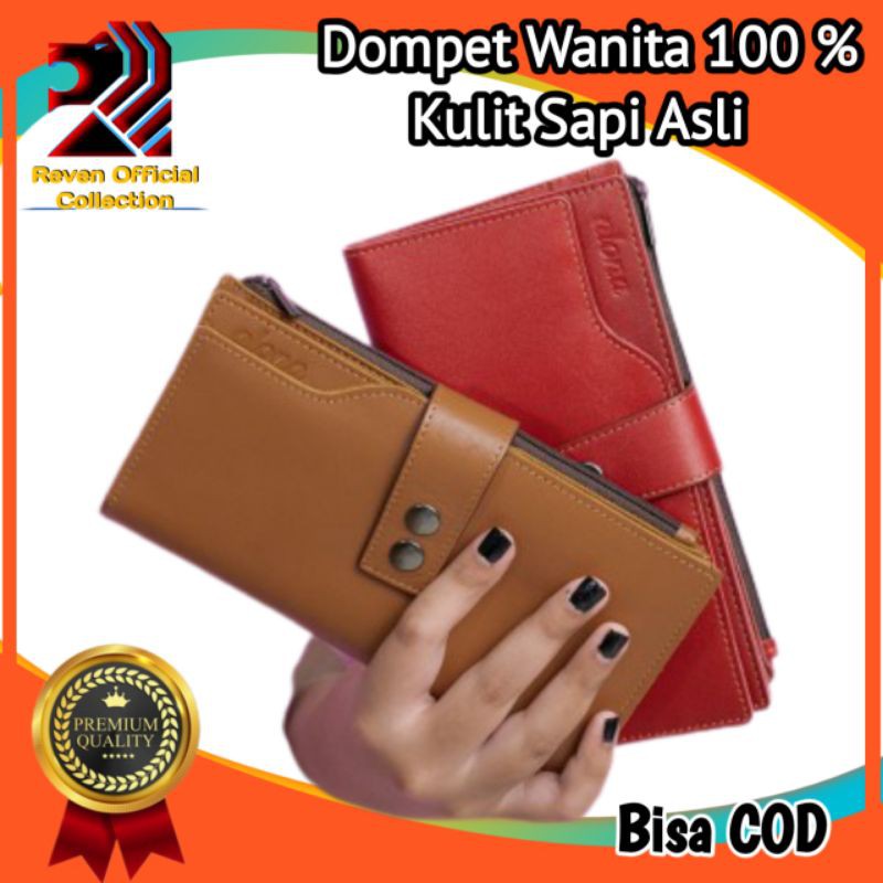 Dompet wanita kulit asli Alona Irene kualitas premium