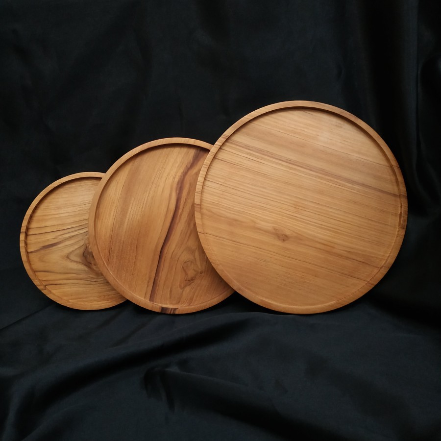 NAMPAN BULAT KAYU MAHONI DIAMETER 15CM 20CM