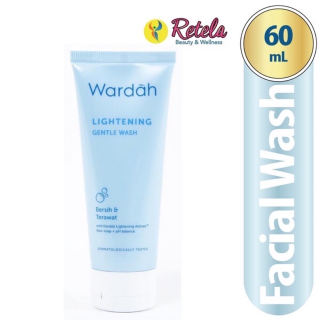 ✿ELYSABETHME✿ 🅆 🄰 🅁 🄳 🄰 🄷 Wardah face wash lightening  series biru gentle pembersih wajah