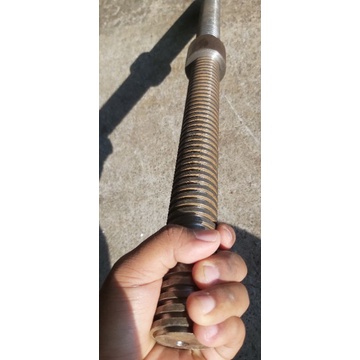 As Drat Ulir Kotak 38mm Panjang 60cm Plus 1 Mur As Drat 1,5inch