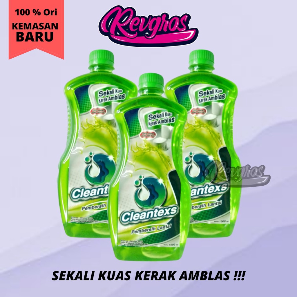 CLEAN TEXS PEMBERSIH KERAK KAMAR MANDI KEMASAN 1.5 LITER & 1 LITER KEMASAN BARU / WAJIB BUBLE WRAP