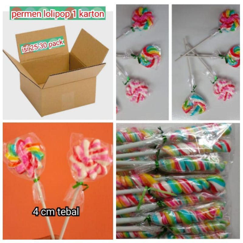 25 PACK PERMEN LOLLIPOP PITA (500pcs)BENTUK LOVE DAN BULAT PITA 4CM /TERMURAH /KARTON