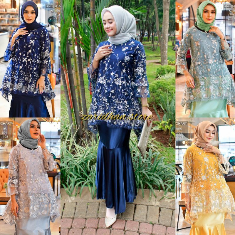 PB//KEBAYA CHANDANI TILE - KEBAYA PESTA KONDANGA TERBARU - PAKAIAN WANITA - BAJU KEBAYA COUPLE WISUD