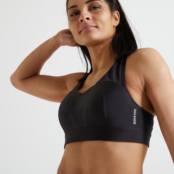 DOMYOS 500 Women's Sports Bra - Black - 8556098 - M