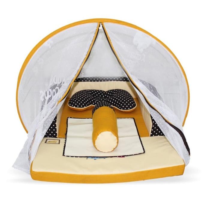 Kasur Bayi Lipat Print Kelambu Snobby Tpk1491