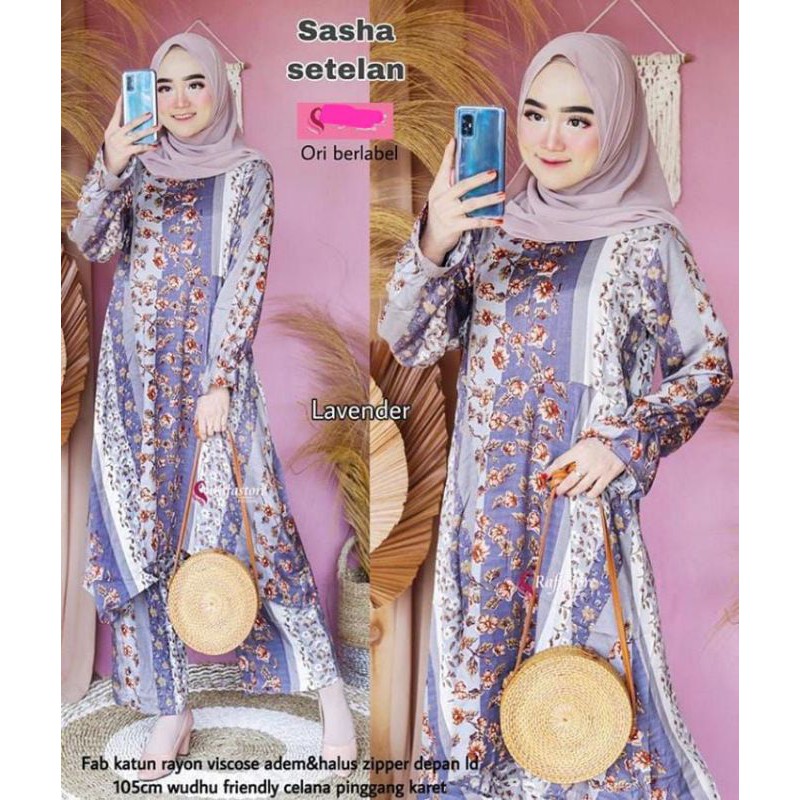 SETELAN WANITA RAYON PREMIUM FLOWERS SETELAN LOTUS