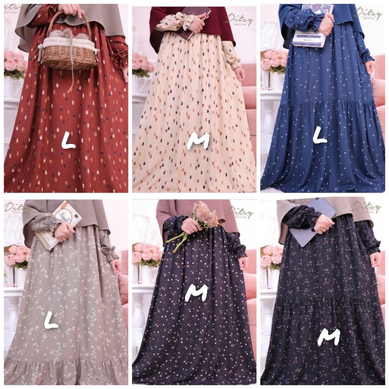 Ditsy April 2022 tree sangria, tree linen, daessyn Black