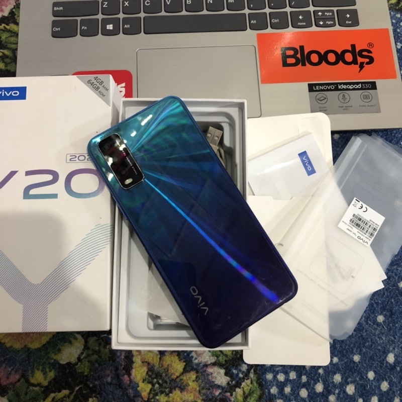 vivo y20 4/64 second fullset