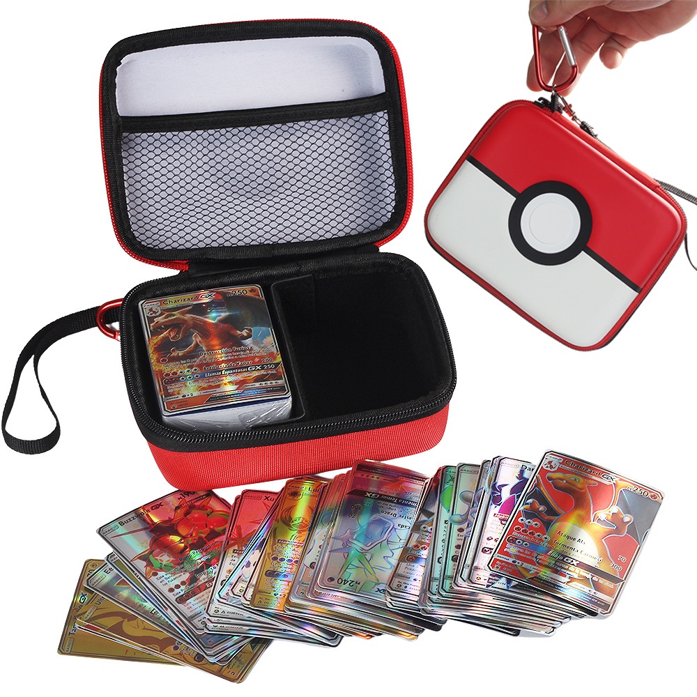 Tas Penyimpanan Kartu Game Pokemon Portable Kapasitas Besar Untuk Hadiah Ulang Tahun Anak