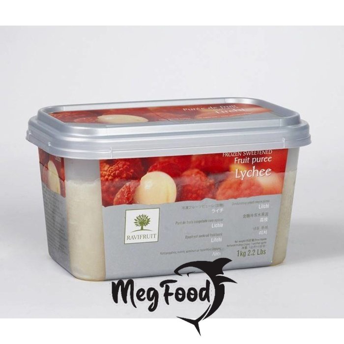 

Ravi fruit Puree Lychee Frozen I Ravifruit Buah Leci Beku - 1 Kg