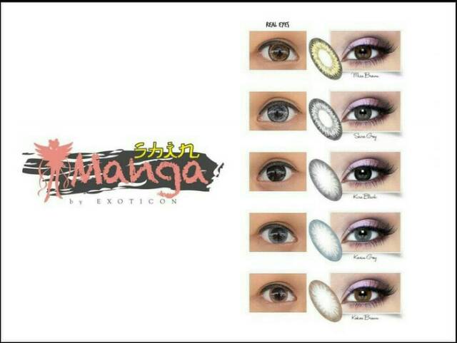 softlens warna karakter jepang diameter besar 15.5 mm murah ready minus