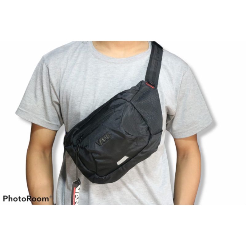 Tas Waistbag Slempang Vans pria Terbaru Premium QUALITY