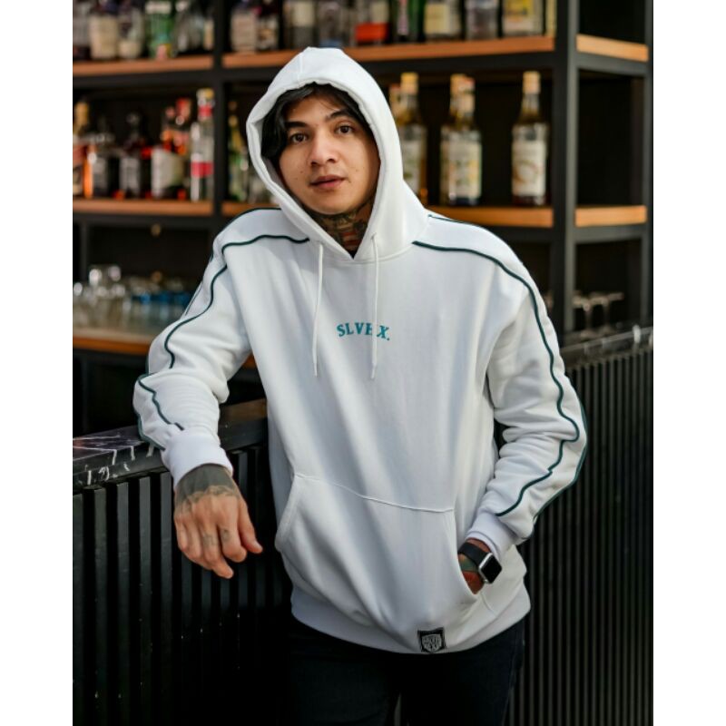 Sweater Hoodie Salviohexia Jaket Simple Putih