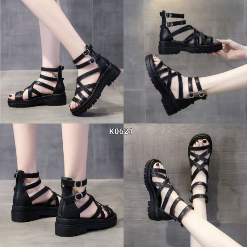 FHS Sandals Slop Strap Heightened Soft Bottom Import K0621