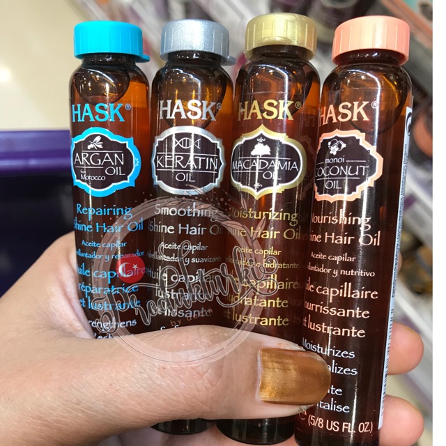 HASK Argan oil / keratin oil / coconut oil / macadamia oil 18 ml Impor Turki