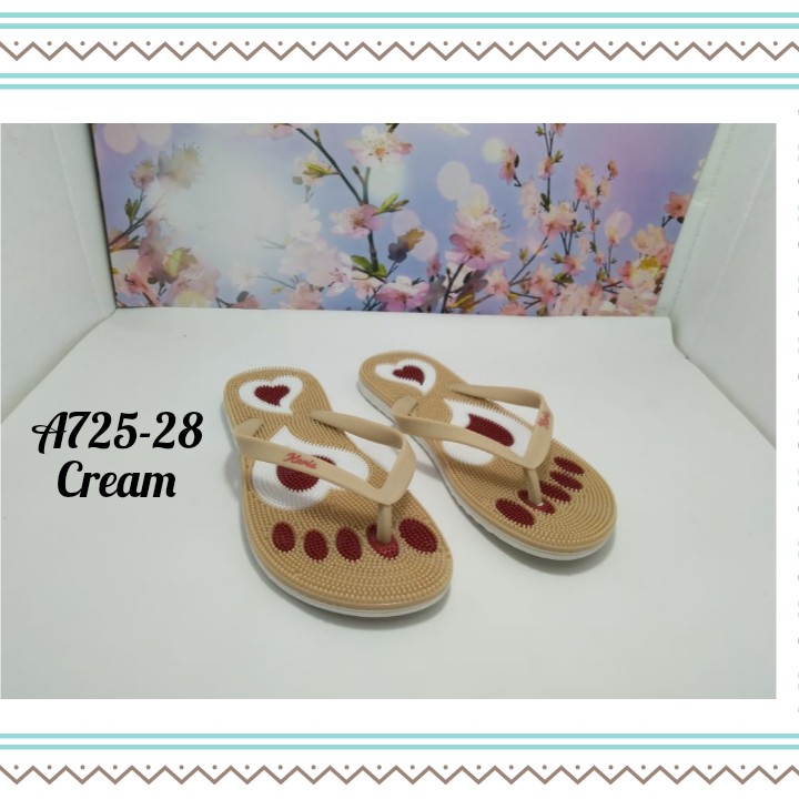 SANDAL WANITA IMPORT MODEL FLAT KASUAL NYAMAN DAN MODIS A725-28 KARIS 37-41