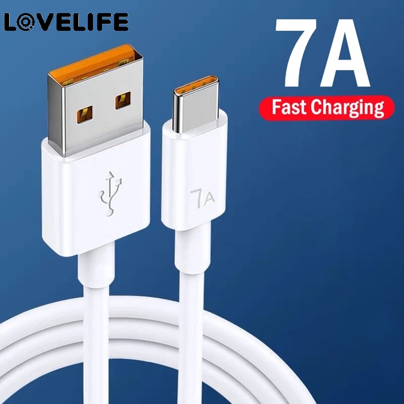 7a 0.25-2M Kabel Data / Charger Usb Type-C Fast Charging Untuk Samsung / Huawei / Xiaomi