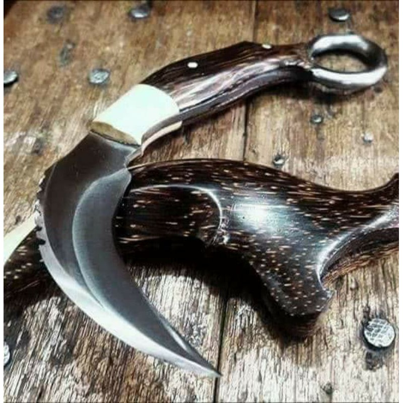 BAYAR DI TEMPAT  KARAMBIT KERAMBIT TAJAM MINANG / PISAU survival berburu kerambit Aren Super Tajam