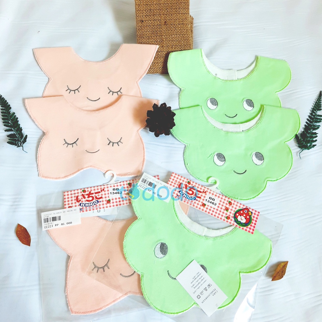 Celemek Bayi Slabber Baby Bib Kain Ichigo My Moon My Star