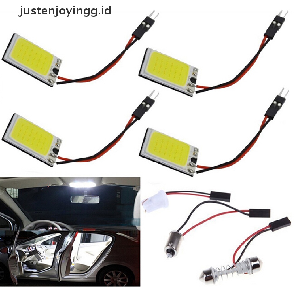 1 Pc Lampu 18-LED COB BA9S T10 12V Warna Putih Untuk Interior Mobil