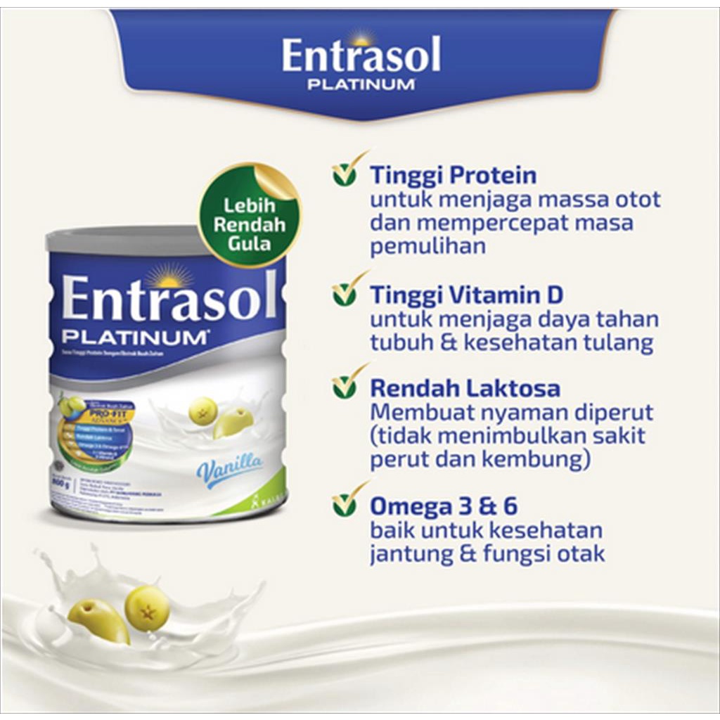 

ENTRASOL PLATINUM VANILA COKLAT 800GR SUSU DEWASA 800 GR SSKL