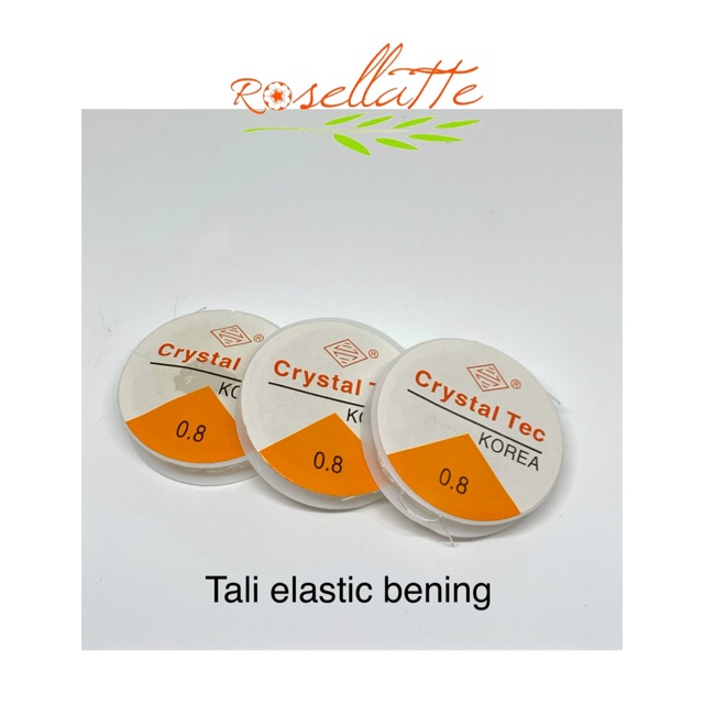 ROLL TALI KARET ELASTIS ELASTIC BENING TRANSPARAN