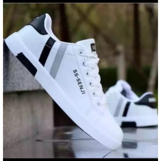 Sepatu White&amp;Black ss senji sepatu fashion sepatu casual pria dan wanita terlaris