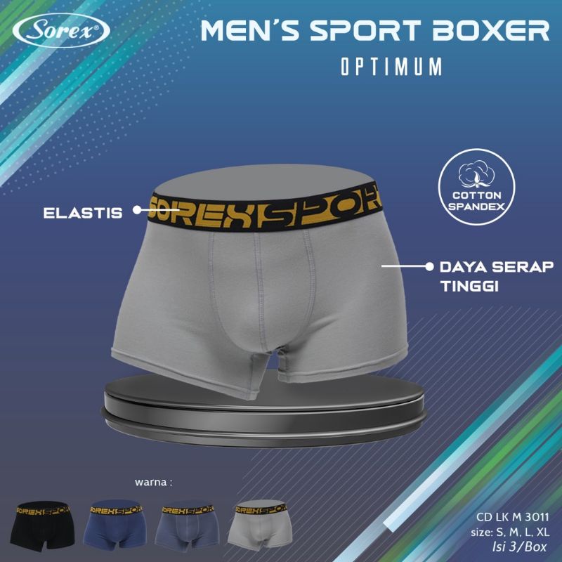 Sorex-Celana Dalam Pria  Model Boxer Bahan Katun/Boxer Pria Sorex