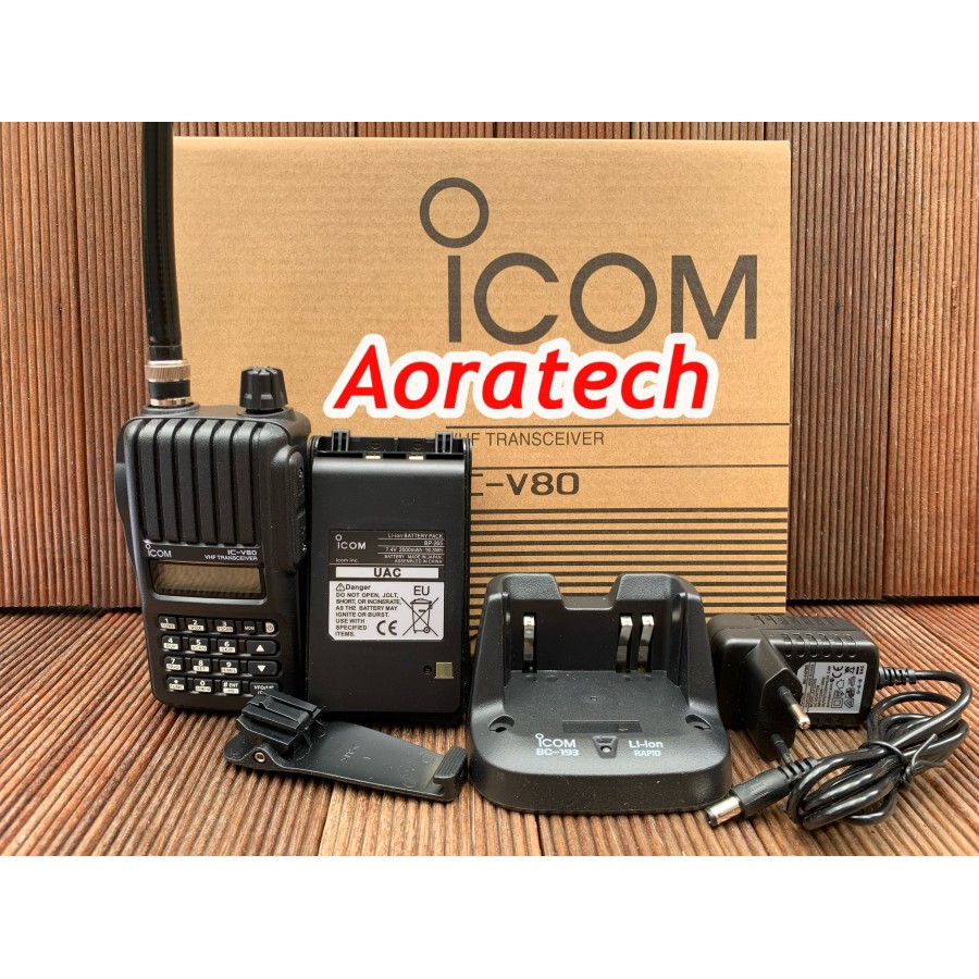 RADIO HT Icom v80 V 80 ICV80 IC-V80 Lithium VHF handy talky V80E V80