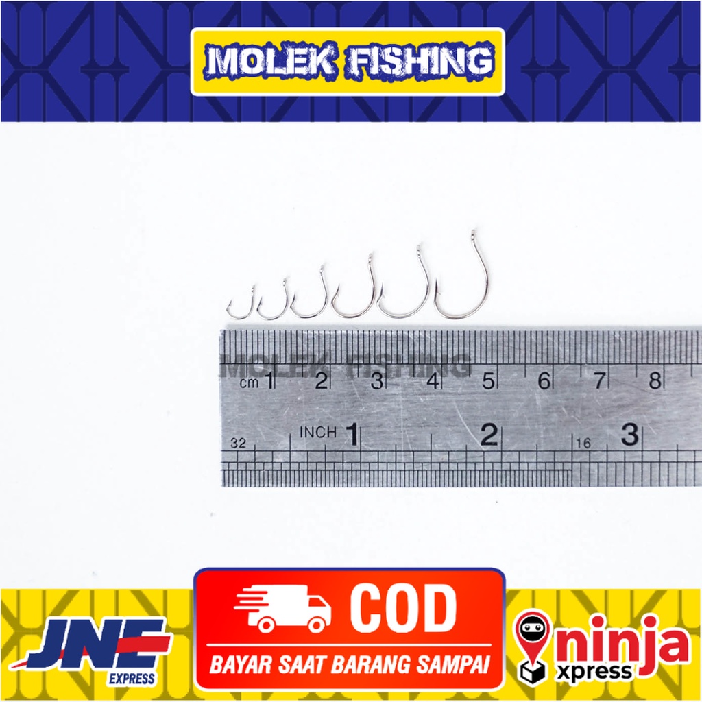 Mata Kail Mix Carbon 1046 Pioneer Warna Gold / Kail Ikan Mas / Mata Kail Ikan Mas /