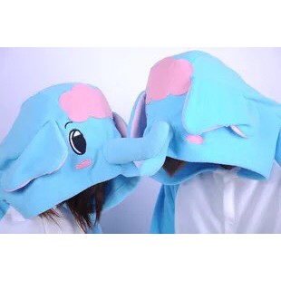 KOSTUM ONESIE FLYING DUMBO GAJAH ELEPHANT PIYAMA BAJU TIDUR COSPLAY PESTA