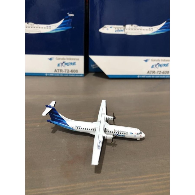 Diecast Pesawat Miniatur Atr-72-600 Explore Garuda Indonesia Gemini Je