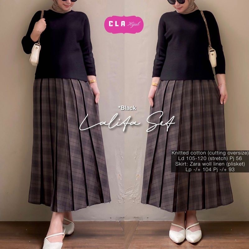 LATIFA SET & OSHA SET ( ATASAN + ROK ) BY CLA HIJAB