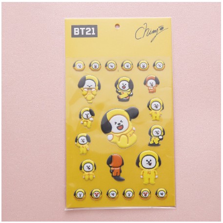 

Sticker Bubble 3D KPOP BTS BT21