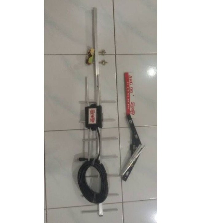 1SET siap pasang Antena digital panjang + kabel antena + jek antena tv antena luar