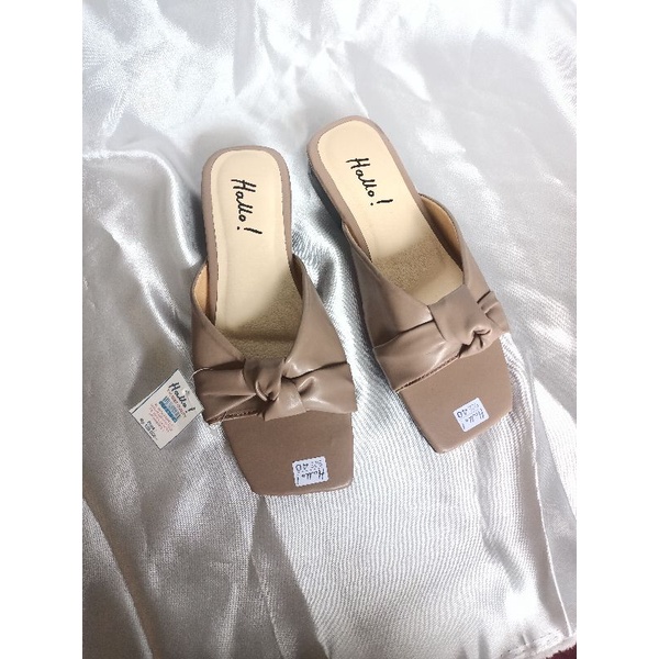 Hello! Siap Kirim Sandal Slop Wanita Sandal Hello Slop Pita Sandal mules cewek (Hello Aisyah)