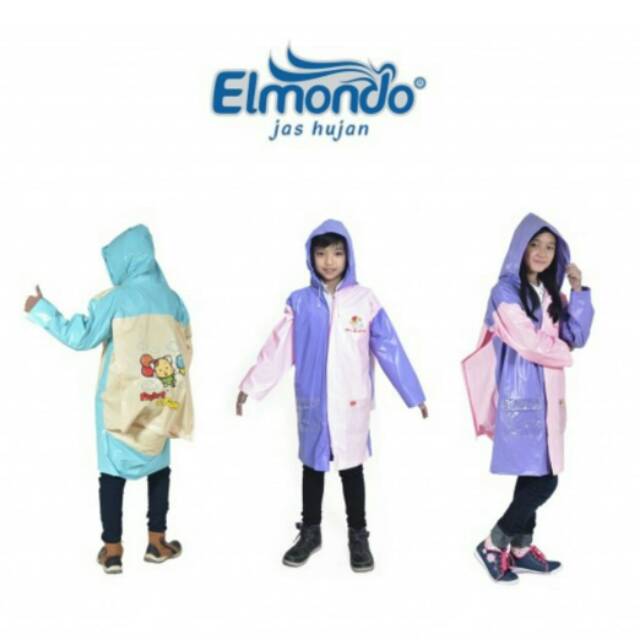 Elmondo terrusan remaja backpack 604 / jas hujan anak / jas hujan anak elmondo