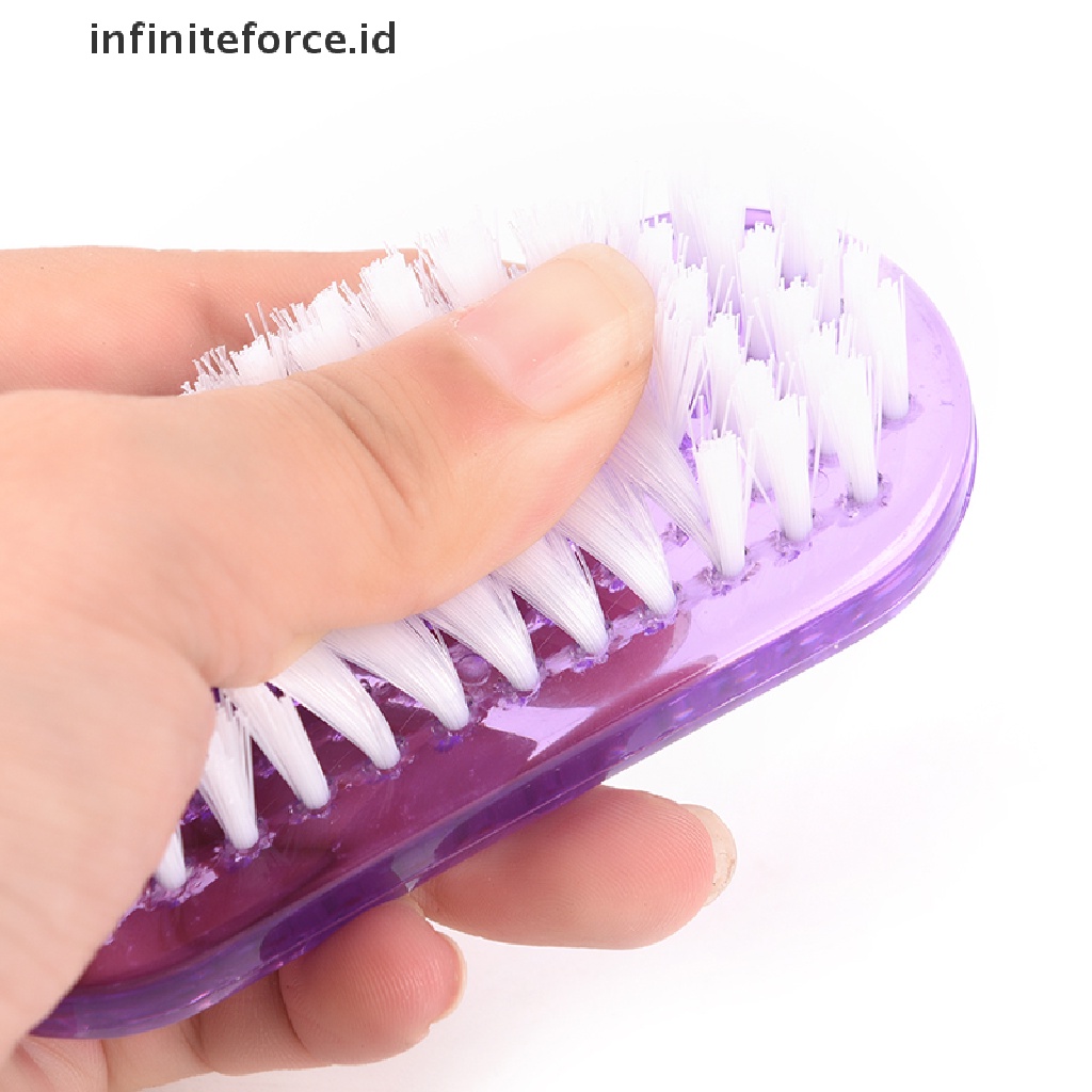 Infiniteforce.id Alat Pembersih Debu Nail Art Dua Sisi Bahan Plastik