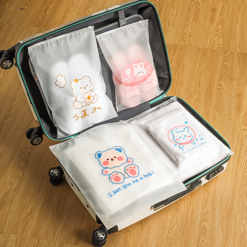 ✿AYN✿ ZIPPER LUCU MOTIF BEAR AC39 STORAGE BAG TRAVEL