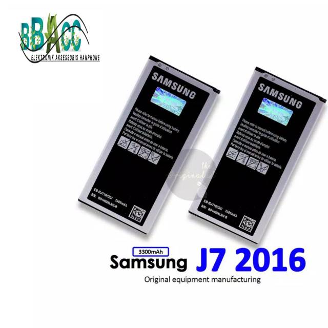 BATERAI SAMSUNG J7 2016 /J710 ORI