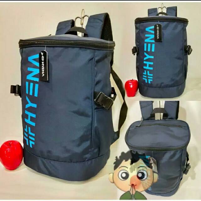 tas ransel model tabung hyena pria wanita