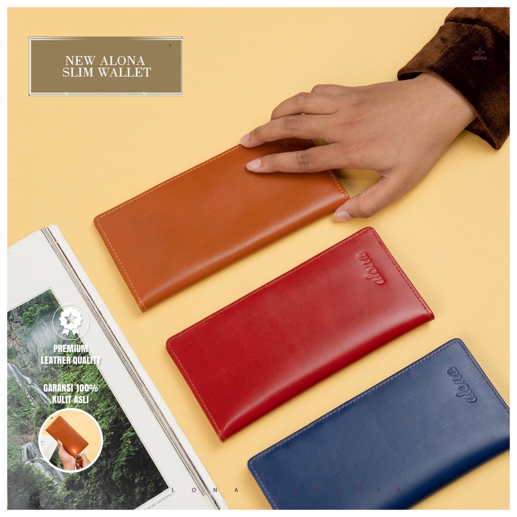 Dompet Kulit Panjang Wanita Dompet Kulit Asli Perempuan Terbaru Grosir COD Premium Original Branded