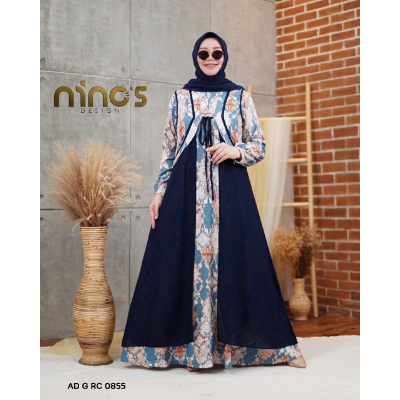 Ready Gamis free outer AD-G-RC-0855 ori by ninos design