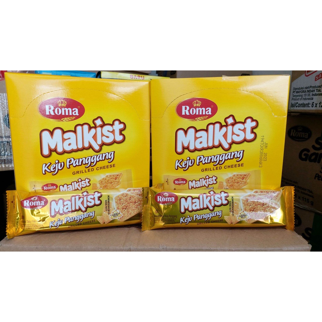 

Roma Malkist Keju Panggang Box Isi 10pcs 22gr