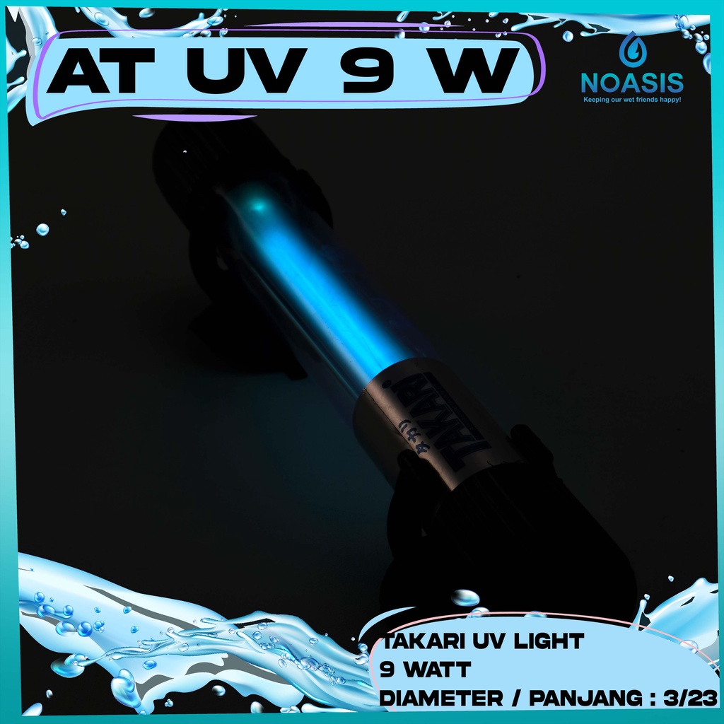 LAMPU UV ULTRAVIOLET AQUARIUM TAKARI 9 WATT AQUASCAPE